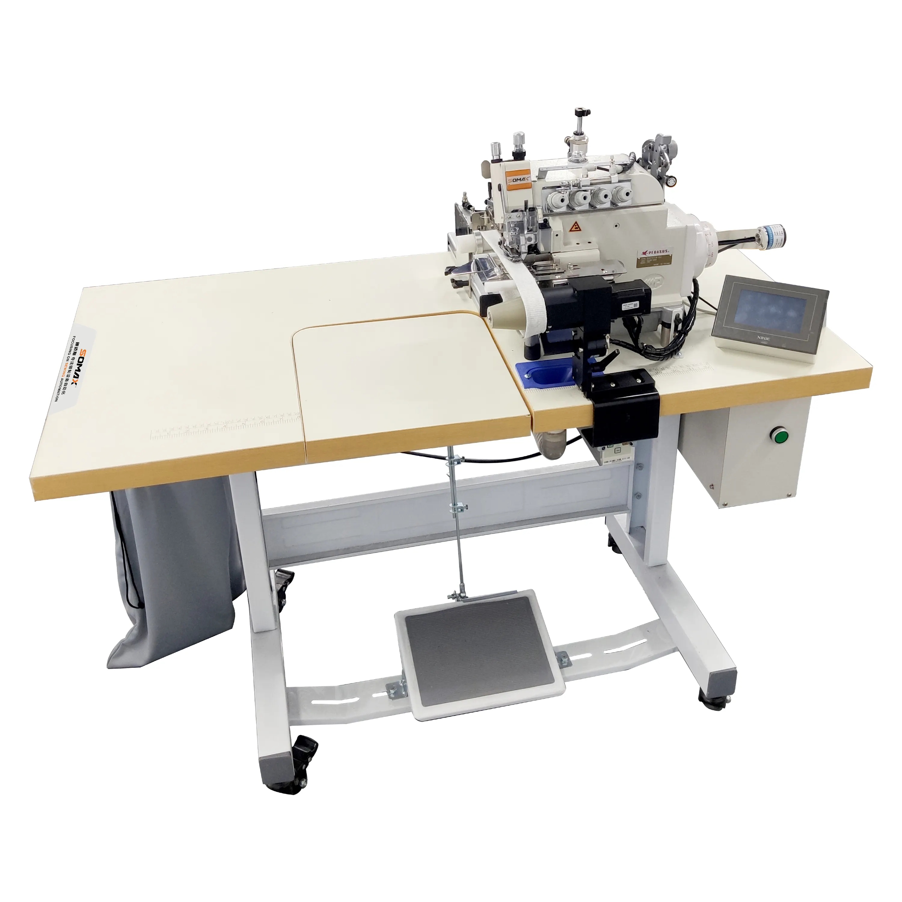 Multifunctional SOMAX SM-01B auto neck joining with seam joints positioning device easy operation automation sewing machine