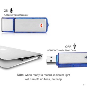 ลดราคา! แฟลชไดรฟ์ <span class=keywords><strong>USB</strong></span> 8GB พร้อมเครื่องบันทึกเสียงระยะไกล สำหรับห้องเรียน - Product Image 2