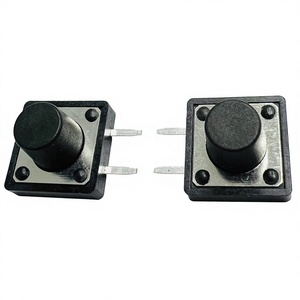 ホットセール プラスチック製電子タクトスイッチ 12x12 サイドプレス 2ピンDIP 1NO ブラックプッシュボタン タクタイルスイッチ 家庭用電化製品向け - Product Image 3