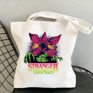 Borsa in tela Hot American <span class=keywords><strong>TV</strong></span> Series Stranger Things Stagione 5, Borsa a tracolla singola da donna, Borsa in tela alla moda per studenti Instagram - Product Image 6