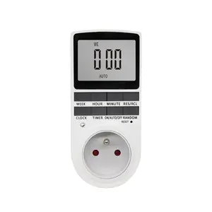 Electronic Digital Timer Switch 24 Hour Cyclic FR Plug Kitchen Timer Outlet Programmable Timing Socket 220V 120V