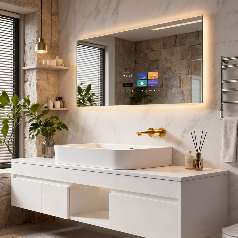 Smart Mirror Bathroom Android Mirror TV