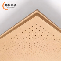 Panneaux acoustiques modernes en bois ignifuges pour studio d'enregistrement, théâtre, salle de concert, absorption acoustique, panneau micro-perforé extérieur