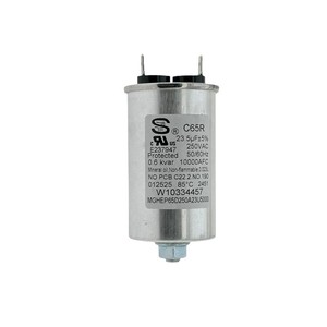 Condensateur pour lave-vaisselle W10334457 23,5uF 250VAC 50/60Hz, protégé, rempli d'huile minérale, pour lave-vaisselle Whirlpool - Product Image 1