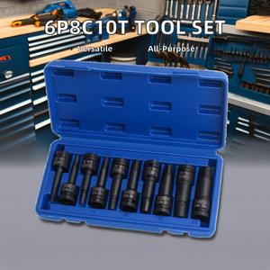 OEM ODM 10pc 1/2 Inch Metric InHex Bit Socket Set dengan Allen Air Nut Key Bit Hand-Power Source CrMo Garansi 1 Tahun - Product Image 5