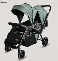 Poussette double de luxe pour tout-petits de 0 à 3 ans, pour les promenades quotidiennes des enfants, les voyages en famille, légère en aluminium