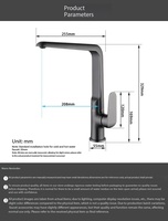 Robinet de cuisine moderne minimaliste en laiton pour évier à légumes, mitigeur chaud-froid à bec vertical, poignée unique