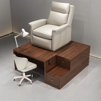 Table de manucure multifonctionnelle en bois moderne Yicheng Beauty Wholesale, facile à nettoyer, station de salon pour techniciens des ongles, en vente