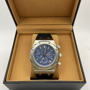 Montre à quartz multifonctionnelle pour homme avec cadran bleu, verre saphir luminescent, étanche, montre-bracelet de style professionnel, mouvement VK63 - Product Image 4