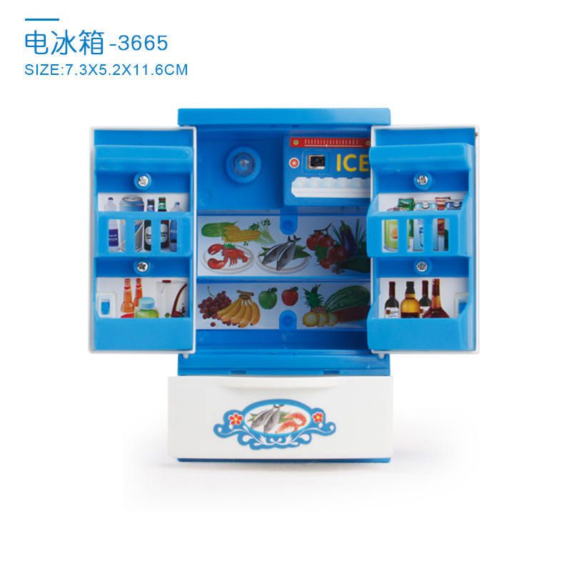 Réfrigérateur bleu 138g