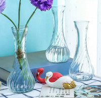 Vase en verre miniature moderne abordable pour la décoration de la maison, style luxueux, vase à fleurs en cristal pour le salon et la chambre à coucher