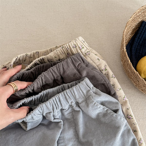 2025 all'ingrosso autunno coreano ragazze <span class=keywords><strong>pantaloni</strong></span> Casual in <span class=keywords><strong>velluto</strong></span> <span class=keywords><strong>a</strong></span> <span class=keywords><strong>coste</strong></span> - Product Image 5