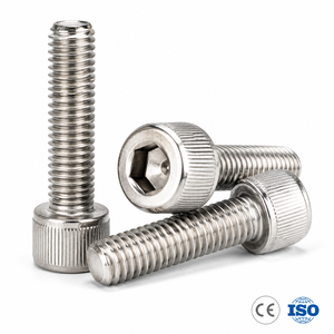 Vis à tête hexagonale en acier inoxydable SS304 M5 M6 M12 DIN 912 304, tête moletée, filetage complet, antirouille - Product Image 1