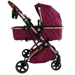 Noir bébé landau luxe poussette bébé pousser chaise Buggy nouveau-né landau poids léger poussette pliante 3 en 1 pour tout-petit - Product Image 4