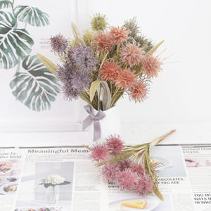 Vente directe du fabricant Fleur haute fidélité à 3 têtes en forme de boule piquante pour <span class=keywords><strong>la</strong></span> décoration de <span class=keywords><strong>la</strong></span> maison, du salon et de l'hôtel. - Product Image 5