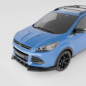Splitter per Paraurti Anteriore Compatibile con <span class=keywords><strong>Ford</strong></span> Escape <span class=keywords><strong>Kuga</strong></span> 2013-2016, <span class=keywords><strong>Accessori</strong></span> Sottoscocca in ABS Nero Lucido - Product Image 4
