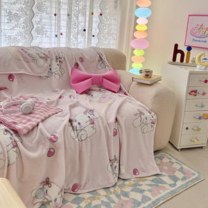 Autumn and Winter Cartoon Anime Printed Milk Velvet Plush Large Fleece Throw <strong>Blanket</strong> Anti-Static Stroller Travel Sofa <strong>Blanket</strong> - Product Image 3
