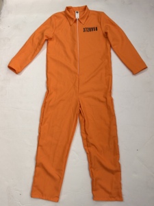 Disfraces de Halloween al por mayor ODM para hombre, disfraz de prisionero naranja para adultos, mono de prisión, uniforme de recluso, marca Karnival - Product Image 5