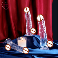 Dildos, Godets et Pénis Artificiels pour Femmes, Jouets Sexuels Doux et Économiques, pour Vagin, Clitoris et Anus, avec Ventouse, 5 Couleurs