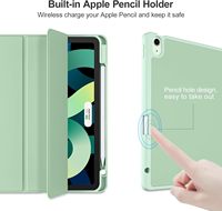 Vente en gros, étui triple pliable pour iPad Pro 11 & 13 pouces 2024, housse de protection pour tablette avec porte-crayon