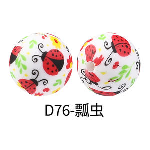 ลูกปัดซิลิโคนรูปแมลงเต่าทองและตัวต่อ 3 มิติ Bestwx น้ำหนัก 5 กรัม สำหรับตกแต่งปากกา ของขวัญวันหยุด จี้ห้อย อุปกรณ์เสริม - Product Image 3