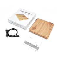 Wood Grain USB 3.0 External Optical Drive CD DVD Burner Computer Notebook Mobile Player