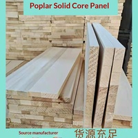 Panneau de décoration en contreplaqué de peuplier naturel lisse OEM pour meubles, dessus de table, tiroirs, côtés, longueurs variées pour l'ameublement
