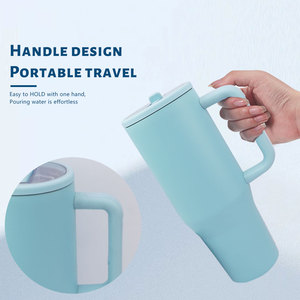 Biểu Tượng Tùy Chỉnh 40 Oz Đôi Tường Cách Điện Thép Không Gỉ Hydros Bình Chân Không Bình Phích Du Lịch Ngoài Trời Cup Xử Lý Rơm Nắp - Product Image 4