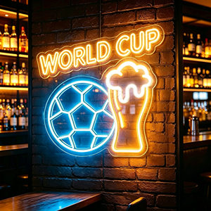 Custom LED electronic signage, neon <b>signs</b>, soccer club bars, party supplies, custom neon <b>lights</b>. - Product Image 2
