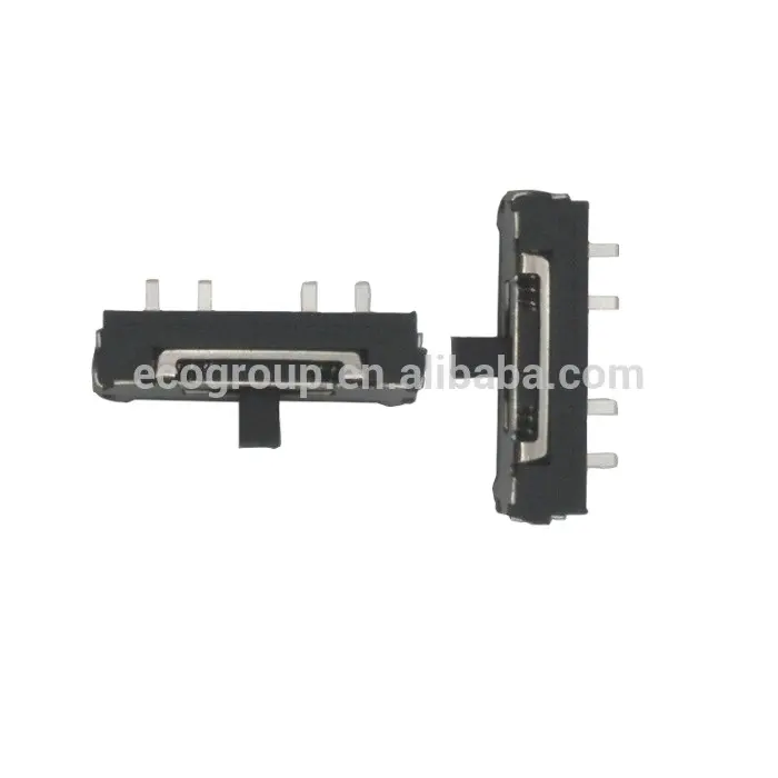 Dongguan slide switch factory wholesale SMD 0.5A 4 pin horizontal slide switch with PCB board