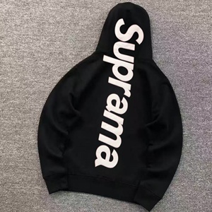 SUP box logo screen-printed sport casual 100% cotton hip-hop fashionable oversized hooded <b>sweatshirt</b> for men - Product Image 4