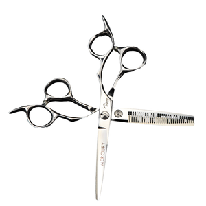 Ensemble de ciseaux à cheveux de 6 pouces pour coiffeurs, ciseaux à effiler pour la beauté et la barbe avec lame droite et tranchante pour salons - Product Image 4