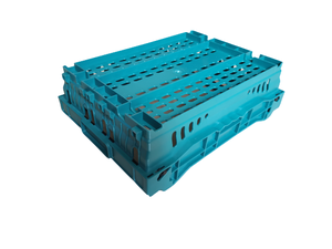Cesta <span class=keywords><strong>de</strong></span> plástico <span class=keywords><strong>de</strong></span> malla reciclable para verduras con asa / Caja <span class=keywords><strong>de</strong></span> frutas apilable y encajable para supermercado, compra al por mayor - Product Image 5