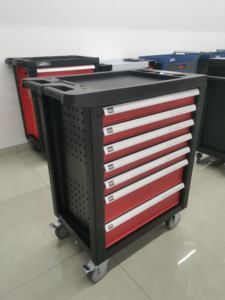 CE 인증 258피스 차량 정비용 스테인리스 스틸 이동식 공구함/캐비닛/카트/트롤리 OEM Caja De Herramientas - Product Image 3