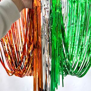 Rideaux à franges arc-en-ciel en feuille plastique, décoration de <span class=keywords><strong>fond</strong></span> pour mariage et fête, magnifique toile de <span class=keywords><strong>fond</strong></span> - Product Image 3