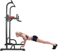 Equipo de Ejercicio Multifuncional para el Hogar RS, Barra de Dominadas Ajustable, Estación de Flexiones, Máquina de Entrenamiento de Fuerza para Músculos Abdominales