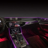 2021 nuevos accesorios de Ambiente de coche de moda LED Interior 30 colores luz ambiental LED para A6 C8 2019-2021