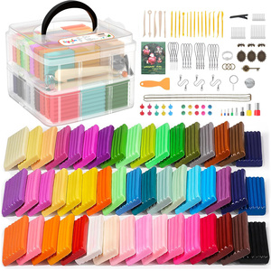 Bán Buôn 50 Màu Sắc 20G DIY Handmade Lò Nướng Polymer Đất Sét Thiết Lập Với Điêu Khắc Công Cụ Đúc Đất Sét - Product Image 1