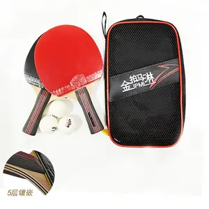 חם מכירות מותאם אישית שולחן טניס בת וכדורים פינג פונג מחבט סט זול מחיר גבוהה באיכות שולחן טניס מחבט