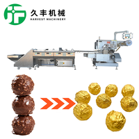 Machine d'emballage automatique à flux SC-400JS pour boules de chocolat-Système d'emballage en feuille d'aluminium 180 p/min, contrôle PLC