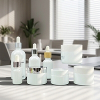 Flacon compte-gouttes de 30 ml, couleur personnalisée, verre opale blanc opaque, flacon de sérum pour soins de la peau, impression sérigraphique pour emballage cosmétique