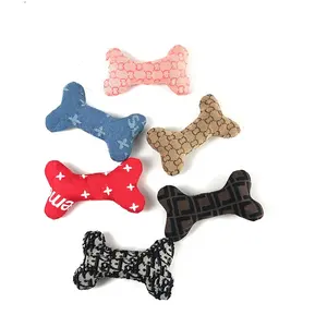 Squeak bone -shaped pet dog toy fashion, cute pet interacting toys wholesale