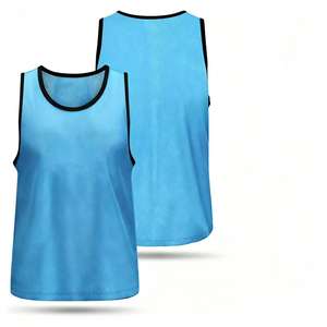 Surfy Wit Mesh Voetbaltrainingsvest Basketbal Voetbal Scrimmage Volwassen Tops Polyester Slabbetje Ademend Team - Product Image 4