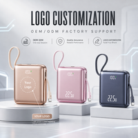 Mini batterie externe portable 22,5 W PD à double vitesse de charge 10000 mAh avec logo personnalisé – Cadeau