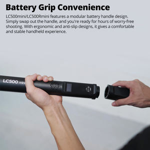 <span class=keywords><strong>Godox</strong></span> LC500 mini LC500R mini 2500K-8500K <span class=keywords><strong>LED</strong></span> Light Stick Efectos de iluminación CRI 95 TLCI 96 Lámpara de <span class=keywords><strong>tubo</strong></span> de mano con Barndoor - Product Image 4