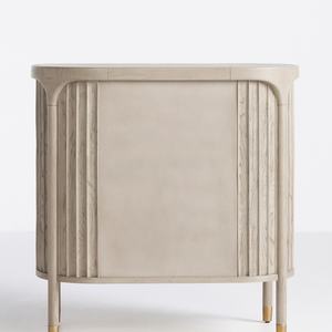 Table de chevet rétro artisanale de luxe, design traditionnel élégant, meuble de rangement en bois pour chambre à coucher, salon et décoration d'hôtel - Product Image 5