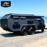 Caravane familiale, grande caravane, caravane RV, caravane de voyage, remorque de camping, caravane tout-terrain australienne pour le camping en plein air