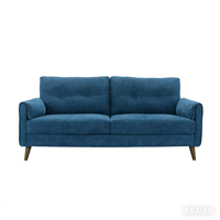 Sofá Cama de Tres Plazas, Muebles Listos para Armar con Diseño Moderno, Características Ajustables, Ideal para Apartamentos