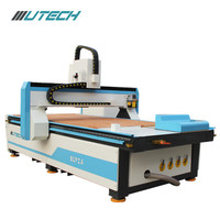 Machine de fraisage CNC professionnelle 3D à changement d'outil automatique avec moteur de broche 9KW, broche simple pour le travail du bois et les meubles en bois