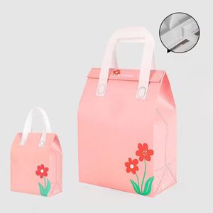 Custom Print Aluminum Foil Cooler Delivery Thermal Insulated <b>Bag</b> Waterproof Grocery Outdoor Waterproof Beverage Cup <b>Packing</b> <b>Bags</b> - Product Image 3